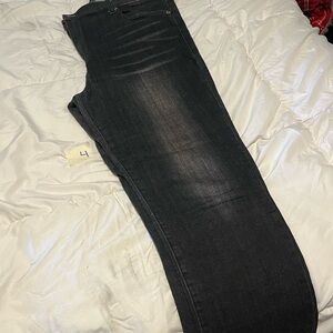 STS Blue Black Straight Leg Jeans with Modern Stretch